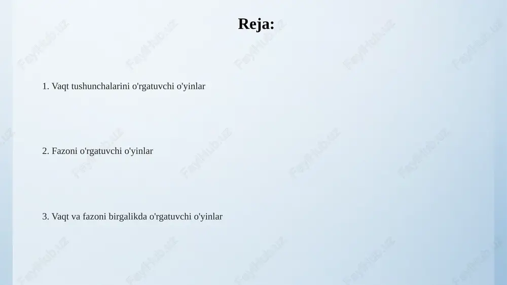 hal qilishni talab etadi va vaqt ichida bosqichlarni tugatish uchun tezkor fikrlashni rivojlantiradi. bunga 2d platformalar misol bo'la oladi. e'tiboringiz uchun rahmat @taqdimot_robot image4.png image5.png image3.jpeg