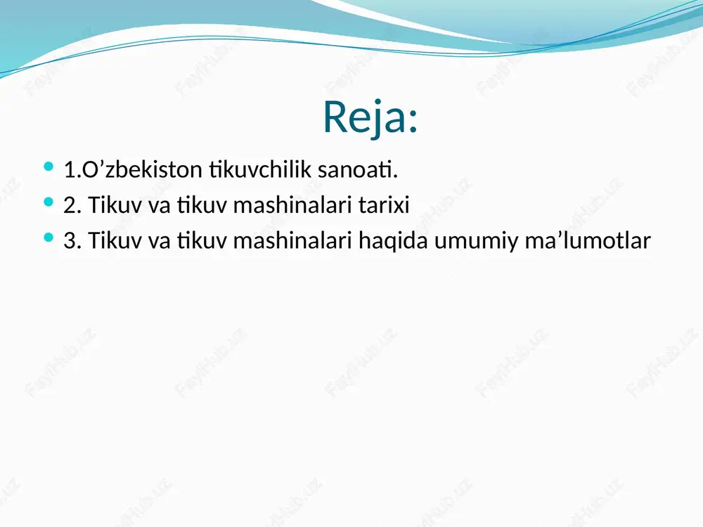 anadigan mexnatning chekli qiymatini aniqlab olish juda muhimdir, ana shundagina mazkur ko'rsatkichni texnik topshiriqqa kiritish va sinov chog'ida uni nazorat qilish mumkin bo'ladi. mashinalarning moylash ishlariga moslashganligi mashina ayrim parametrlarining tavsiflari ta'siridagina emas, balki ana shu tavsiflar majmui ta'sirida ham o'zgaradi. xozirgi paytda vazifasi va tuzilishi jihatidan turli xil bo'lgan, fan va texnikaning oxirgi yutuqlariga asoslanib yaratilgan, zamonaviy texnologiya talablariga javob beruvchi, avtomatlashtirilgan va elektron boshqaruvli tikuv mashinalari ishlab chiqarilmoqda. tikuv mashinasi quyidagi asosiy qismlardan iborat. mashina tanasi – 2 da (5-rasm) asosiy val o'rnatilgan bo'lib, undan mashinaning barcha mexanizmlariga harakat uzatiladi. mashina tanasining tayanchi – 4 da baxya yirikligini o'zgartiruvchi qurilmalar joylashtirilgan. u asosan mashina bosh qismini ushlab turadi. mashinaning old qismi – 1 da igna va ip tortgich (zanjirsimon baxyali tikuv mashinalarida ip uzatgich) mexanizmlari, tepki uzeli ba'zi mashinalarda esa qo'shimcha mexanizm va uzellar o'rnatilgan. mashinaning asosiy valiga aylanma harakat maxovik g'ildiragi – 3 orqali elektr yuritgichidan uzatiladi. …
