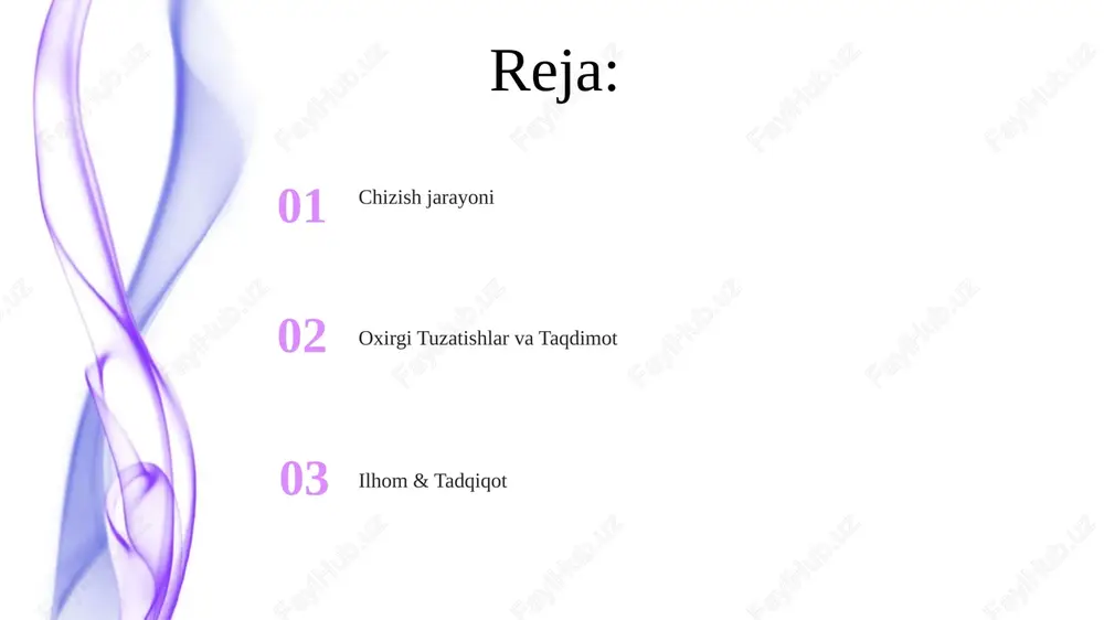 chiroq va soyani o'zgartirish uchun xoch chizish, nuqta qo'yish yoki chizish usullaridan foydalaning. hasharotlar dunyosi hasharotlar anatomiyasi ko'pincha oltita oyoq, uchta tana segmenti va qanotlarni o'z ichiga oladi. ular ekologik tizimlarda changlatishdan tortib parchalanishgacha muhim rol o'ynaydi. hasharotlar juda xilma-xil, bir milliondan ortiq turi bor. hasharotlar aloqasi chizmada hasharotlarning turli xil o'zaro ta'sirini, masalan, asalarichilik, chumoli koloniyasi yoki yirtqich-o'lja munosabatini ta'kidlashi mumkin. həşəratlar feromonlar, tovushlar va vizual signallar kabi turli usullar orqali muloqot qiladilar. hasharotlarni bo'yash rangli qalamlar, flomasterlar, bo'yoqlar yoki akvarellar kabi vositalar bilan tajriba qiling. turli xil hasharot turlarini va ularning o'ziga xos xususiyatlarini o'rganish. rangli hasharotlarni haqiqiy suratlarga qarab realistik ravishda bo'yang va tafsilotlarga e'tibor bering. hasharotlarning ahamiyati hasharotlar boshqa hayvonlar uchun oziq-ovqat bo'lib, oziq-ovqat tarmog'ini qo'llab-quvvatlaydi. hasharotlar hosilni changlatish orqali oziq-ovqat ishlab chiqarishni ta'minlaydi. həşəratlar organik moddalarni parchalaşda va oziq moddalarni qayta ishlashda muhim rol o'ynaydi. hasharotlarni saqlash add text add text add text add text …