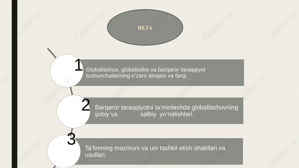 deyarli butun dunyo bo‘ylab joylashdilar. shu tariqa ular insoniyat tarixida birinchi bo‘lib yagona global iqtisodiy va siyosiy tizimning zaruriy asoslarini yaratdilar va mazkur tizim shakllanishi uchun zamin hozirladilar. * shunday qilib, xv-xvi asrlarda yuz bergan buyuk geografik kashfiyotlar jahon tarixining rivojlanish jarayonida tub burilish yasadi va evropa siyosatining keskin, misli ko‘rilmagan darajada kengayishiga olib keldi. globallashuvning serqirraligi globallashuvning serqirraligi. dunyo miqyosidagi tahdidlar va globallashuv jarayonlarini aholining keng qatlamlari anglab etishi, shuningdek jahon hamjamiyati va unga mos keluvchi qadriyatlarga munosabat, madaniyat, turmush tarzining shakllanishi gldoballashuv serqirraligi bosqichiga xos xususiyat hisoblanadi. 1970-yillardan globallashuv o‘z rivojlanishining yangi bosqichiga ko‘tarildi va serqirra tus oldi. ayni shu davrda axborot-texnologiya inqilobining rivojlanishi jadallashdi, mif, din, falsafa, fan, ekologiya bilan bir qatorda global ong ijtimoiy ongning yana bir shakli sifatida paydo bo‘ldi. globallashuvning muhim xususiyatlari 1 «rezonans effekti» ning paydo bo‘lishi, bunda iqtisodiy yuksalishlar yoki tangliklar bir mamlakatdan u bilan uzviy bog‘liq bo‘lgan boshqa mamlakatlar va mintaqalarga …