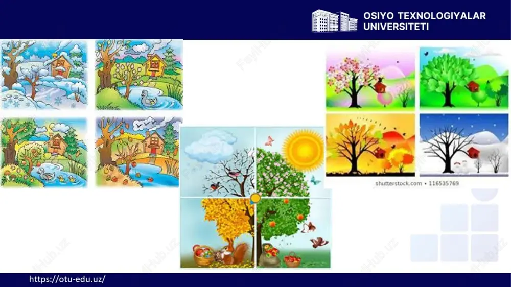 laganlarini ayting va qor yoqqan kunlari qor to’g’risida quyidagi topishmoqni ayting: elakdan un elandi, so’ngra unga belandi. (qor) qishin, yozin bir xil kiyimda. (archa) katta guruhdagi bolalarni yilning turli fasllarida mavsumiy o‘zgarishlari bilan tanishtirish. qishning qattiq sovuq kunlarida qor bosilganda g’irchillaydi. bolalarga g’irchillayotgan tovush qorchalarning sinishidan hosil bo’layotganligi tushuntiring va uni diqqat bilan eshitishlarini ayting. qattiq sovuq kunlarda esa derazalardagi chiroyli naqshlarga bolalar diqqatini qarating va quyidagi topishmoqni ayting. qo’li yo’q, oyog’i yo’q rasm chizadi. (sovuq) tayyorlov guruhdagi bolalarni turli fasllarda tabiat bilan tanishtirish. qish yurtimizda har yili har xil keladi. ko’pincha qish oylarida ham kun xuddi bahor havosidek iliq, yog’insiz, quruq kunlar ko’p buladi, natijada yerda ko’m-ko’k o’tlar o’sib chiqib, daraxtlar kurtagi kattalasha boshlaydi. bunday kunlarda harorat 20-25 darajaga ko’tariladi. qor dekabr oyida yog’a boshlaydi, ammo kun iliq bo’lganligi sababli tezda erib ketadi. yanvar, fevral oylarida ko’proq qor yog’adi, tez-tez yomg’ir ham yog’ib turadi. fevral oylarida ko’proq qor yog’adi, …