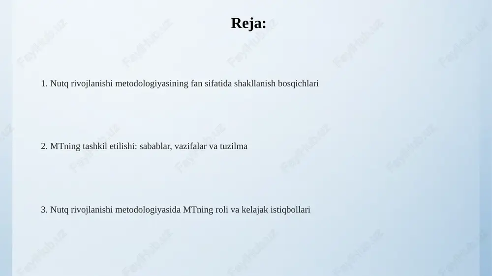 a nazariyasi, ayniqsa chomskiyning ishlari, bolalarning nutqni qanday o'zlashtirish mexanizmlarini tushunishga yordam berdi va o'qitish metodlarini yangiladi. psixologik maktablarning nutq rivojlanishini tushunishdagi roli biheviorizm, masalan, skinnerning ishlari orqali nutqni shakllantirishda muhim rol o'ynadi, takrorlash va rag'batlantirish orqali nutq qobiliyatini o'rgatishni ta'kidladi. gestalt psixologiyasi nutqni idrok etishni tushunishga yordam berdi, nutqni butun struktura sifatida ko'rish va uning elementlari o'rtasidagi aloqalarni tushunish muhimligini ko'rsatdi. lev vigotskiyning sotsiokultural nazariyasi nutq rivojlanishiga ijtimoiy muhitning ta'sirini, xususan, kattalar bilan o'zaro ta'sir orqali nutq o'rganish jarayonini yoritib berdi. nutq buzilishlarini o'rganish: tarixiy rivojlanish va zamonaviy yondashuvlar xx-asr boshlarida psixoanalitik yondashuv nutq buzilishlarining psixologik sabablarini tahlil qilishga yo'naltirildi, nevrozlar va bolalik travmalari asosiy omil sifatida ko'rilgan. 19-asrda nutq buzilishlarini o'rganish frenologiya va lokalizatsiya nazariyalariga asoslangan bo'lib, miya qismlarining nutq funktsiyalari bilan bog'liqligi tekshirilgan. hozirgi kunda multidisiplinar yondashuv qo'llaniladi, genetika, nevrologiya, psixologiya va pedagogika integratsiyasi nutq buzilishlarini kompleks o'rganish imkonini beradi. nutqni o'rgatish metodlarining takomillashuvi: klassikdan zamonaviygacha integratsiyalashgan …