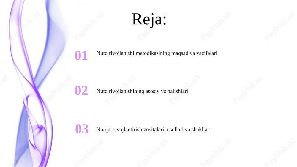 sh qoidalarini, kelishiklar va zamonlarni to'g'ri qo'llashni o'rganadilar, 5 ta so'zdan iborat gaplar tuzishadi. leksik rivojlanish leksik rivojlanish erta yoshdan boshlanadi, bolalar dastlab 50 tagacha so'zni o'zlashtiradi va 3 yoshga kelib 1000-1500 tagacha so'z boyligiga ega bo'lishadi. so'z boyligini kengaytirishda tematik lug'at mashqlari muhim rol o'ynaydi, masalan, 'mevalar', 'sabzavotlar' kabi 7-10 ta so'zdan iborat guruhlarni o'rganish. leksik rivojlanish faqat so'z yodlash emas, balki ularning ma'nosini, 2-3 ta sinonimini va 1-2 ta antonimini bilishni ham o'z ichiga oladi. grammatik tuzilishning rivojlanishi 5-6 yoshda grammatik tuzilish sezilarli darajada yaxshilanadi, bolalar murakkabroq gaplar tuzadilar va kelishik qo'shimchalaridan to'g'ri foydalanishni o'rganadilar, shu bilan nutq aniqlashadi. grammatik tuzilish rivojlanishi 3-4 yoshda sodir bo'lib, bolalar ko'plik shakllarini (masalan, 'kitoblar') va oddiy o'tgan zamon fe'llarini (masalan, 'o'qidi') ishlatishni boshlaydilar. 7 yoshga kelib, bolalar grammatikaning deyarli barcha asosiy qoidalarini o'zlashtiradilar, ammo noaniq holatlar va istisnolarda xatolar (masalan, so'zlarni noto'g'ri tuslash) bo'lishi mumkin. bog'lanishli nutqning rivojlanishi 5 yoshli bolalar …