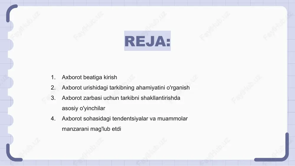 arakatlari butun dunyo bo'ylab auditoriyani xabardor qilish va o'qitishga yordam beradi. axborot sohasidagi tendentsiyalar va muammolar manzarani mag'lub etdi axborot urishi doimiy ravishda rivojlanib boradi, landshaftni shakllantiradigan tendentsiyalar va muammolar. jurnalistlar o'z auditoriyasiga tegishli kontentni yetkazib berish uchun oldinda turishlari kerak. texnologik taraqqiyot va raqamli platformalar yangiliklarni iste'mol qilish va tarqatish usullarini o'zgartirmoqda. bu jurnalistlar uchun ma'lumot olishda ham imkoniyatlar, ham qiyinchiliklar tug'diradi. soxta xabarlar va noto'g'ri ma'lumotlar axborot sohasi uchun jiddiy muammolarni keltirib chiqaradi, bu esa jurnalistlardan axloqiy me'yorlarga rioya qilishni va manbalarni tekshirishni talab qiladi. axborot urishi uchun tarkibni kuratsiya strategiyalari axborot zarbasi o'z auditoriyasiga o'z vaqtida va tegishli tarkibni etkazib berishga qaratilgan. kontentni saralash baham ko'rilgan ma'lumotlarning sifati va aniqligini ta'minlash uchun muhim ahamiyatga ega. jarayonni soddalashtirish uchun vositalardan foydalanish va sanoatdagi so'nggi tendentsiyalardan xabardor bo'lish kabi samarali tarkibni tanlash uchun turli strategiyalardan foydalanish mumkin. ushbu strategiyalarni amalga oshirish orqali kontent yaratuvchilari axborot ritmida kuchli ishtirok etishlari …