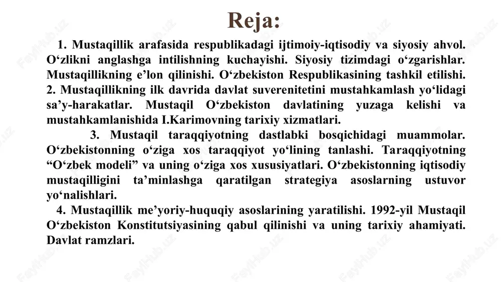 mahsulotlarini iste’mol qilish jihatidan ittifoqdosh respublikalar orasida oxirgi o‘rinlardan birida turgan. xx asrning 80-yillari oxirida respublikamizda yuzaga kelgan og‘ir ijtimoiy-iqtisodiy vaziyatni quyidagilarda ko‘rish mumkin: yalpi ichki mahsulot (yim) - bu muayyan davr mobaynida (yil yoki chorak) mamlakatda ishlab chiqarilgan barcha yakuniy tovar va xizmatlarning bozor qiymatidir. yim mamlakat ichidagi ishlab chiqarish hajmini, ya’ni mamlakatning geografik chegarasi doirasida ham fuqarolar, ham chet elliklar tomonidan ishlab chiqarilgan mahsulotlar miqdorini o‘lchaydi. bunda mamlakatning geografik chegarasi tashqarisida mamlakat fuqarolari tomonidan ishlab chiqarilgan mahsulotlar hisobga olinmaydi. masalan, amerikalik biznes maslahatchisining meksikadagi mehnat daromadi aqsh yimga emas, balki meksika yimga qo‘shib hisoblanadi. xuddi shu kabi, aqshda ishlayotgan yapon kimyo muhandisining daromadi yaponiyaning yimda emas, balki qo‘shma shtatlarining yimda hisobga olinadi. yalpi milliy mahsulot (ymm) - ma’lum bir muddat davomida vujudga kelgan (odatda bir yil), mamlakat rezidentlari tomonidan mamlakat ichi yoki tashqarisida ishlab chiqarilgan yakuniy tovar va xizmatlar. ymm joylashgan joyidan qat’i nazar, mamlakat rezidentlari tomonidan ishlab …