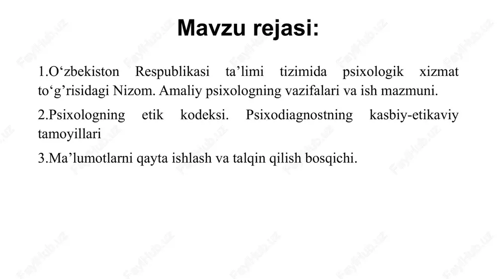 majburdir. agar rasmiy talablar haqida gapiradigan bo'lsak, unda ularning ozi bor: amaliy psixologning vazifalari va ish mazmuni mutaxassisligi bo'yicha oliy ma'lumot tanlangan sohada tajriba xuddi shu narsa boshqa faoliyat sohalariga ham tegishli. «maktab psixologi» - kasb-hunar vakillari orasida, albatta, hayotini maktab bilan bog‘lashni afzal ko'radiganlar bor. ko'pgina ta'lim muassasalarida ushbu vakansiya mavjud, ammo hamma ota-onalar uning nima uchun yaratilganligini bilishmaydi. keling, ushbu masalani ko'rib chiqaylik. agar ilgari ular qiyin bolalarni natija bermaydigan an'anaviy usullardan foydalangan holda tarbiyalashga urinishgan bo'lsa, endi bu muammoni hal qilishda o'qituvchi-psixolog vazifasini bajaruvchi mutaxassis ishtirok etmoqda. amaliy psixologning vazifalari va ish mazmuni «treninglarni o'tkazish» bu ma'lum ko'nikmalarni rivojlantirish yoki komplekslarni engishga qaratilgan qisqa muddatli trening. masalan, mashg‘ulotlar haddan tashqari uyatchanlikka qarshi kurashish, muloqot qobiliyatlarini rivojlantirish va h.k. shaxsiy konsultatsiyalar. qoida tariqasida, mijozlar qiyin yoki o'ta og‘ir vaziyatlarga duch kelganda psixologga murojaat qilishadi. psixologik xususiyatlarning kompilyatsiyasi. bunday holda, mutaxassis turli xil professional usullardan foydalangan holda, insonning fazilatlarini …
