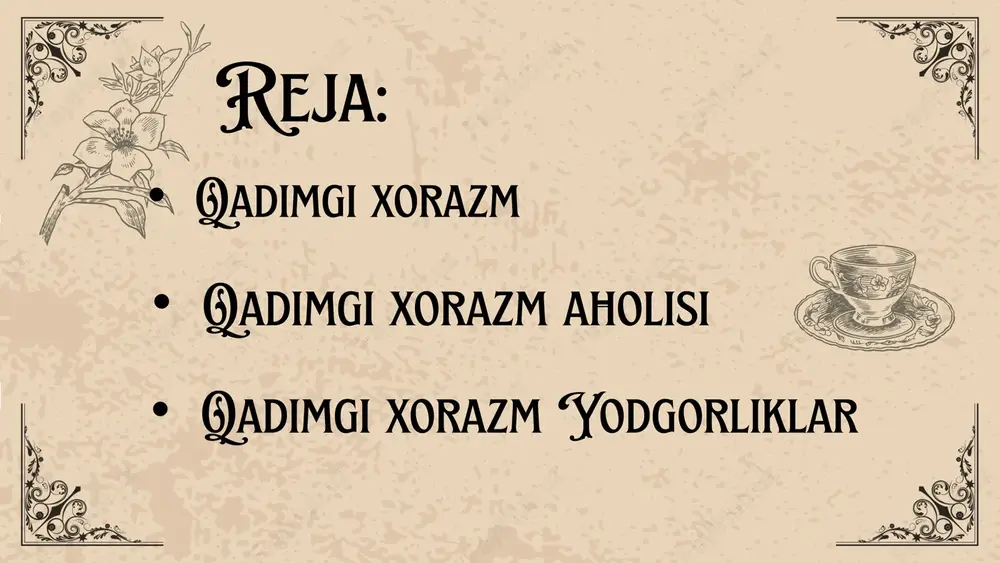 va qishloqlar o’rni topilgan. qanqaqal’a, qo’shqal’a, tuproqqal’a, jingilja, toshxirmon singari qal’a va istehkomlar qadimgi xorazm yodgorliklari xorazmning eng ta'sirchan qal'alaridan biri ayaz qal'adir. darhaqiqat, u sulton uvays tog‘ tizmasining sharqiy tomonidagi baland tepalik atrofida to‘plangan uchta qal'adan iborat. ayaz qal’a bu qal'a bilan bog‘liq bir afsona bor. qadimda xorazm podshosi o‘z davlatining shimoliy chegaralarini cho‘l ko‘chmanchilarining bosqinlaridan himoya qilish uchun qal'a qurishni buyurgan. kim shunday qal'a qura olsa, go‘zal qizini xotiniga olishini e'lon qildi. xorazm chegarasida yashovchi ayaz ismli cho‘pon qal'a qurishga kirishadi, lekin keyin shoh va'dasidan chiqib, qizini boshqa odamga turmushga berganidan xabar topadi. buni eshitgan cho‘pon qal'a qurilishini darhol to‘xtatdi. ayaz qal’a qal'a tepalikning tepasida joylashgan bo‘lib, qizilqum cho‘li chetidagi mustahkam qo‘rg‘onlardan biridir. u shimolda sirdaryo deltasida yashagan ko‘chmanchilar va skiflarning bosqinlaridan himoyalangan. qal'a 2,7 gektar maydonni egallaydi va to‘rtburchak shaklga ega. devorlari 10 metr balandlikda yaxshi saqlanib qolgan. ayaz qal’a 1 qal'a g‘arbiy tarafdagi tekislikdagi ochiq aholi …
