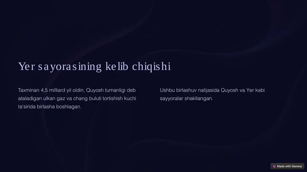 yer sayorasi va uning evolutsiyasi - Page 2