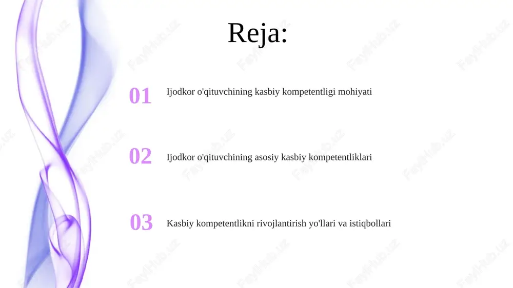 ilish va ijodiy mahsulotlar yaratishga yoʻnaltiradi hamda natijalarni baholash 360 gradus usulida amalga oshiriladi. o'quvchilarni rag'batlantirish va motivatsiya o'quvchilarning 70%ida o'ziga ishonchni oshirish uchun, darsda kichik muvaffaqiyatlarni ta'kidlash va ularni maqsad sari undash juda muhim ahamiyatga ega. rag'batlantirishda '10 daqiqa o'yin' kabi interaktiv metodlardan foydalanish, o'quvchilarning darsga bo'lgan qiziqishini 25%ga oshiradi va motivatsiyasini kuchaytiradi. motivatsiyani oshirish uchun 3-bosqichli 'maqsad qo'yish-harakat-baholash' tizimini joriy etish, o'quvchilarning o'z ustida ishlash samaradorligini 40%ga oshiradi. kreativlikni rivojlantirish strategiyalari lateral fikrlash texnikalaridan foydalanish: muammolarni noan'anaviy nuqtai nazardan ko'rib chiqish, 6 ta shlyapa usuli orqali vaziyatga turli rollar nuqtai nazaridan yondashish. brainstorming usullarini qo'llash: fikrlar generatsiyasi uchun erkin muhit yaratish, miqdor sifatdan ustun ekanligini yodda tutish, 100 dan ortiq g'oyalar yaratishga intilish. scamper usulini qo'llash: mahsulot yoki g'oyani takomillashtirish uchun o'rinbosar, birlashtirish, moslashtirish, o'zgartirish, maqsadga yo'naltirish, yo'qotish va qayta joylashtirish kabi 7 ta savolni qo'llash. baholash va o'z-o'zini baholash usullari talabalar o'z ishlarini taqdim etish orqali (masalan, …