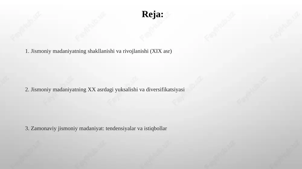 a turk kurashi, mashhurligi oshdi, bu esa jismoniy tayyorgarlik va anʼanalarni saqlashga yordam berdi. gʻarb madaniyatining taʼsiri bilan gimnastika va sportning yangi turlari paydo boʻla boshladi, ammo anʼanaviy mashqlar va oʻyinlar oʻz ahamiyatini saqlab qoldi. dastlabki jismoniy madaniyat harakatlari va namoyandalari 19-asrda germaniyada paydo bo'lgan turnverein harakati jismoniy mashqlarni milliy birlikni mustahkamlash vositasi sifatida targ'ib qildi va bu yevropada keng tarqaldi. per henrik lingning shvetsiya gimnastikasi 19-asr boshlarida jismoniy tarbiya va terapevtik mashqlarga e'tibor qaratib, yevropa va aqshda ta'sir ko'rsatdi. jismoniy tarbiya tizimlarining shakllanishi 19-asr oxiri va 20-asr boshlarida yevropada nemis gimnastikasi va shved massaj tizimlari paydo bo'ldi, bu jismoniy tarbiya uslublarining xilma-xilligini oshirdi. sovet ittifoqida 1930-yillarda gto (mehnatga va mudofaaga tayyor) dasturi joriy etildi, bu keng qamrovli jismoniy tayyorgarlikni ta'minlashga qaratilgan edi. olimpiya o'yinlarining tiklanishi va jismoniy madaniyatga ta'siri 1896-yilda afinada o'tkazilgan birinchi zamonaviy olimpiya o'yinlari jismoniy tarbiya va sportga katta turtki berdi, bu esa jismoniy madaniyatning rivojlanishiga yordam …