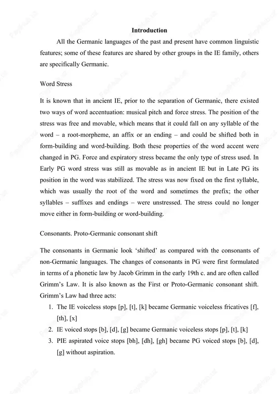 carl verner. they are known as verner’s law. verner’s law explains some correspondences of consonants which seemed to contradict grimm’s law and were for a long time regarded as exceptions. according to verner’s law all the early pg voiceless fricatives [f, th, x] which arose under grimm’s law, and also [s] inherited from pie, became voiced between vowels if the preceding vowel was unstressed; in the absence of these conditions they remained voiceless. the voicing occurred in early pg at the time when the stress was not yet fixed on the root-morpheme. the sound ‘z’ was further affected in western and northern germanic: z→r. this process is known as rhotacism. as a result of voicing by verner’s law there arose an interchange of consonants in the grammatical forms of the word, termed grammatical interchange. part of the forms retained a voiceless fricative, while other forms – with a different position …
