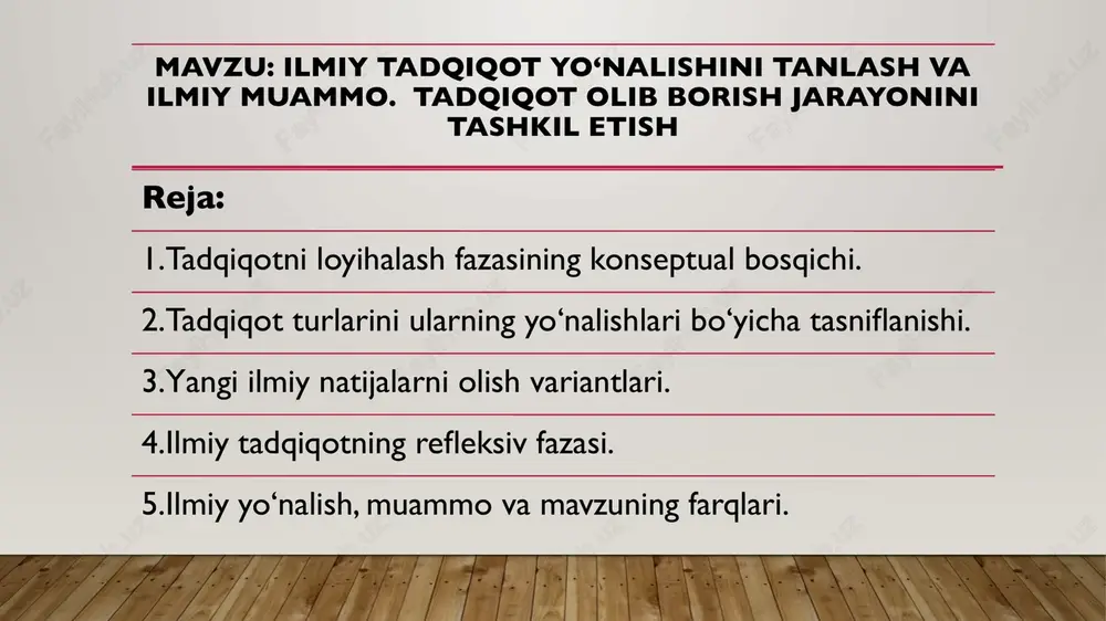 etodi, tilshunoslikda – tillarni qiyosiy tahlil qilish metodi va h.k.). shu bilan bir vaqtda hozirgi zamon fanida metodlarni bir fandan boshqa fanga ko'chirish ulkan ahamiyatga egadir (masalan, fizik metodlardan kimyoda (spektroskopik metod), biologiya va tibbiyotda (rentgenoskopiya metodlari), tarixda (radioaktiv tahlil metodi) foydalanish, matematik metodlarni tabiatshunoslikda va ijtimoiy fanlarda qo'llash). muammo – bilishning rivojlanish jarayonida ob'ektiv tarzda yuzaga keladigan, echimini topish muhim amaliy yoki nazariy ahamiyatga ega bo'lgan masala yoki masalalar majmuidir. shuningdek muammo, hal qilishni talab etuvchi nazariy yoki amaliy masala; fanda – biron-bir hodisalar, ob'ektlar, jarayonlarni tushuntirishda qarama-qarshi yondashuvlar ko'rinishida amal qiluvchi va uni echish uchun muvofiq nazariyani talab etuvchi ziddiyatli holatdir. muammoni to'g'ri qo'yish uni muvaffaqiyatli echishning muhim shartidir. to'g'ri qo'yilmagan muammo yoki soxta muammo haqiqiy muammolarni echishdan chalg'itadi. muammo to'g'ri qo'yilgan deb hisoblanishi uchun: 1) o'rganilayotgan muammoning tarkibiga kiritish mumkin bo'lgan muayyan ilmiy bilim (ma'lumotlar, nazariya, metodika) mavjud bo'lishi; 2) muammo shaklan to'g'ri tuzilgan bo'lishi; 3) muammo …