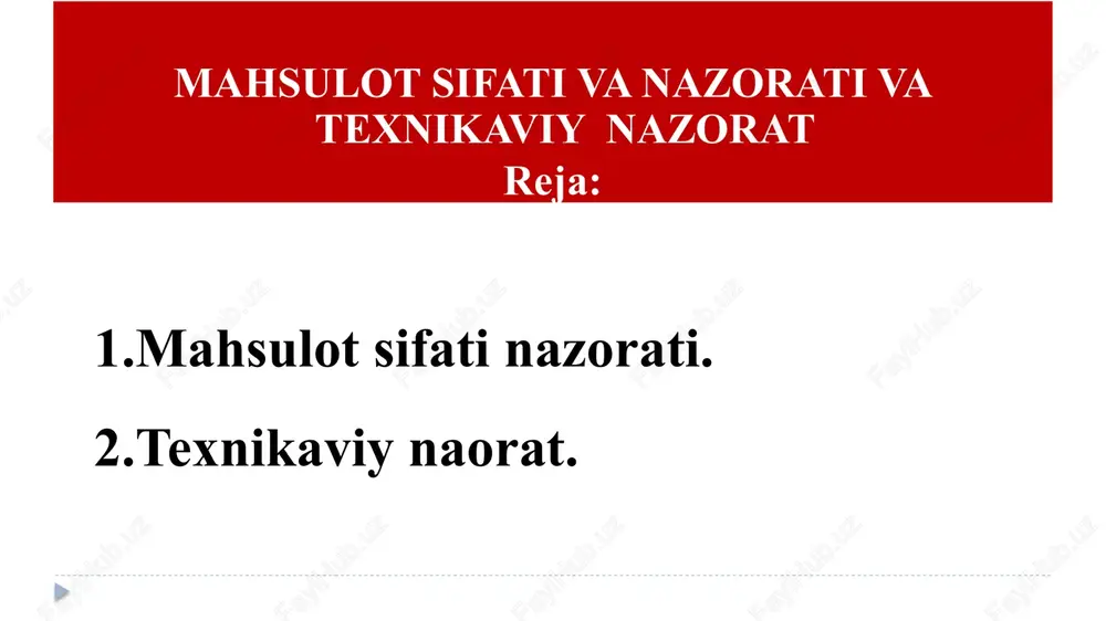 mahsulot sifati va nazorati va texnikaviy nazorat - Page 2
