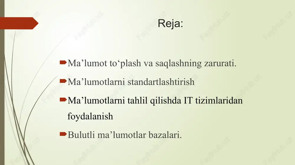 bu esa kompaniyalarga samarali boshqaruv, aniq hisobotlar va ishonchli xavfsizlik tizimlarini ta'minlash imkonini beradi. ma'lumotlarni standartlashtirish buxgalteriya hisobida muhim ahamiyatga ega bo'lib, turli manbalardan olingan ma'lumotlarni yagona formatga keltirish jarayonidir. bu jarayon quyidagi afzalliklarni ta'minlaydi: ma'lumotlarning aniqligi va ishonchliligi: standartlashtirish orqali ma'lumotlar bir xil formatda bo'lishi ta'minlanadi, bu esa inson xatolarini kamaytiradi va ma'lumotlarning ishonchliligini oshiradi. hisobotlarning samaradorligi: yagona formatdagi ma'lumotlar asosida hisobotlarni tayyorlash osonlashadi, bu esa vaqtni tejaydi va jarayonlarni avtomatlashtirishga imkon beradi. qaror qabul qilish jarayonini yaxshilash: standartlashtirilgan ma'lumotlar asosida kompaniya rahbariyati aniq va tezkor qarorlar qabul qilishi mumkin, chunki ma'lumotlar tahlili osonlashadi. xavfsizlik va muvofiqlik: standartlashtirish ma'lumotlarning xavfsizligini ta'minlashga yordam beradi va kompaniyaning ichki siyosatlari hamda xalqaro standartlarga muvofiqligini oshiradi. texnologik integratsiya: standartlashtirilgan ma'lumotlar turli tizimlar va dasturlar o'rtasida oson integratsiya qilish imkonini beradi, bu esa kompaniyaning texnologik infratuzilmasini yaxshilaydi. ma'lumotlarni tahlil qilishda axborot texnologiyalari (at)dan foydalanish zamonaviy tashkilotlar uchun muhim ahamiyatga ega. bu yondashuv quyidagi afzalliklarni …