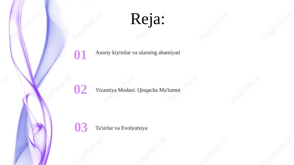 amaliy kiyimlar kiygan. oyoq kiyimlariga sandal, botinka va uy ichki xalatlar kiradi, aksessuarlarga kamar, zargarlik buyumlari va bosh kiyimlar kiradi. imperiya sudi: hashamat namoyishi vizantiya imperatorlari va ularning elitasining hashamatli turmush tarzini namoyish etdi. vizantiya kiyimlari juda murakkab va ramziy bo'lib, ijtimoiy mavqe va imperatorlik kuchini aks ettirgan. moda izohli: poyafzal va aksessuarlar oyoq kiyimlari sandalardan tortib botinkalarga qadar, ko'pincha murakkab kashta va qimmatbaho metallar bilan bezatilgan edi. belbog'lar, zargarlik buyumlari va bosh kiyimlari kabi aksessuarlar kiyimlarni to'ldirib, ijtimoiy maqomni bildirib turardi. ranglar va naqshlar: ramziy ma'nolari geometrik naqshlar tartib va ilohiy yaratilishni ramziy qilib ko'rsatgan. oltin boylik va imperiya kuchini ifodalagan. erkaklar kiyimlari: amaliylik va mavqe 01 02 kiyim-kechaklarga tunika, palto, shim va poyabzal kiradi, ularning maxsus uslublari vaqt o'tishi bilan rivojlanib, jamiyatdagi ma'lum guruhlarni ko'rsatib beradi. bizantiya erkaklar kiyimlari ob-havo va ishdan himoya qilish kabi amaliy maqsadlarga xizmat qilgan va ijtimoiy mavqeni va darajani aks ettirgan. sales 1st …