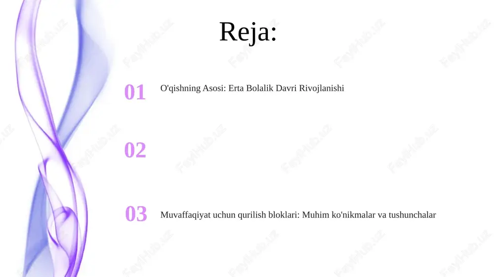 i asoschilik hisoblash ko'nikmalarini rivojlantirish. o'qituvchilar qiziqarli mashg'ulotlar va ijobiy mustahkamlash orqali qiziqishni uyg'otishi mumkin. bolalarni maktabga tayyorlash ularning ijtimoiy va hissiy ko'nikmalarini mustahkamlashni talab qiladi. erta o'qish ko'nikmalarini rivojlantirish harflarni tanib olish va tovushga e'tibor berish kabi asosiy ko'nikmalarni rivojlantirish. tadqiqot va til rivojlanishini rag'batlantiradigan qo'llab-quvvatlovchi sinf muhiti yaratish. ijtimoiy va hissiy ko'nikmalarni rivojlantirish xavfsiz va qo'llab-quvvatlovchi darslik muhitini yaratish. to'g'ri ijtimoiy munosabatlarni modellashtirish. mustaqillik va o'ziga ishonchni rag'batlantirish o'zini-o'zi ta'minlash va qaror qabul qilish ko'nikmalarini rivojlantirish. tadqiq qilish va muammolarni hal qilish imkoniyatlarini taqdim etish. xilma-xillik va inklyuziyani nishonlash 01 02 barcha o'quvchilar o'zlarini qadrli va hurmatli his qiladigan, mehmondo'st va inklyuziv sinf muhitini yarating. bolalarga turli madaniyatlar, kelib chiqishlar va nuqtai nazarlar haqida o'rgatish tushunish va hamdardlikni rivojlantirishga yordam beradi. sales 1st qtr 2nd qtr 100 0 sales 1st qtr 2nd qtr 100 0 e'tiboringiz uchun rahmat @taqdimot_robot image4.jpg image5.jpg image6.jpg image7.jpg image8.jpg image9.jpg image10.jpg image11.jpg image12.jpg …