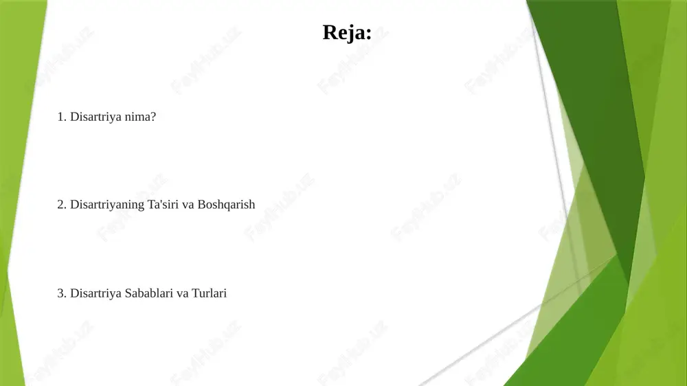 an, avgmentativ va alternativ aloqa (aaa) tizimlari. disartriya tashxisi mri yoki kt kabi tekshiruvlar disartriyani keltirib chiqarishi mumkin bo'lgan nevrologik shikastlanishlarni aniqlash uchun ishlatilishi mumkin. tibbiy tarix va tekshiruv: shifokorlar bemorning tarixini ko'rib chiqadi va yashirin tibbiy holatlarni chiqarib tashlash uchun jismoniy tekshiruvlar o'tkazadi. nutqni baholash: nutq-til patologi nutq ishlab chiqarishni, jumladan artikulyatsiya, ovoz va prozodiyani baholashni amalga oshiradi. disartriya belgilari tilga bog'liq qiyinchilik, sekin gapirish, g'ayritabiiy ritm. tilni yumshatish, so'zlarni shakllantirishda qiyinchilik, ovoz sifatining o'zgarishi. gapirashda qiynalish, tovushning notekisligi, ovoz titrashi. disartriya bilan yashash nutq terapiyasi, yordamchi qurilmalar va muloqot strategiyasi alomatlarni boshqarishga yordam beradi. muskul zaifligi, falaj yoki koordinatsiya muammolari tufayli gapirishda qiyinchilik. sabablari qon tomir, miya shikastlanishi, nevrologik kasalliklar va progressiv kasalliklarni o'z ichiga oladi. aloqa ustiga ta'siri artikulyatsiya, talaffuz va ritm bilan bog'liq muammolar. aniq va tushunarli gapirishda qiyinchilik. muloqot buzilishi, xafa bo'lish va ijtimoiy izolyatsiya. disartriya nima? disartriya nutq apparati mushaklarining zaiflashuvi yoki falajlanishi natijasida …