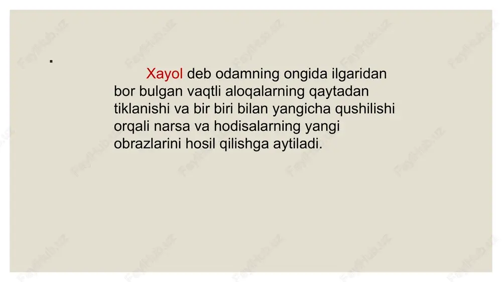 xayol haqida umumiy maʼlumot - Page 2