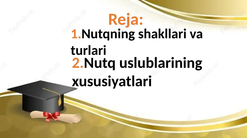 z ifodalaridan) foydalanish imkoniyatiga ega. nutq – bu harakatdagi til, bu odamlar o’rtasidagi og’zaki muloqot jarayoni bo’lib, u doimo hayotning ma’lum sharoitlarida yuzaga keladi va ma’lum his-tuyg’ular va intilishlar bilan bo’yalgan ma’lum fikrlarni ifodalashdan iborat. turli xil hayot sharoitlarida paydo bo’ladigan fikr va his-tuyg’ularni ifodalash uchun odamlar o’z ona tilining umumiy lug’at tarkibidan turli xil so’z va iboralarni topadilar va ularni nutqida qo’llaydilar, o’z tillariga xos bo’lgan umumiy grammatik tamoyillardan turlicha foydalanadilar. nutqning aniqligi- bu, asosan, so’zlarning voqelikning belgilangan ob’ektlari (hodisalari) bilan mos kelishi yoki so’zning umumiy qabul qilingan ma’nosi va nutqda qo’llanilishi o’rtasidagi muvofiqlik. nutqning sifati sifatida aniqlik, birinchi navbatda, til tizimidagi leksik daraja bilan bog’liq bo’lib, nutqning aniqligi, agar bunday me’yorlar tan olinsa, nutqda so’z qo’llash me’yorlariga rioya qilish deb tushunish mumkin. nutq ma’lum qoidalarga ko’ra hosil til tuzilmalarni yordamida odamlar o’rtasidagi aloqa shakli tarixan chaqirdi. nutq faoliyati tushunchasi, bir tomondan, o’z ichiga, bog’liq faoliyati iborat, jarayoni xarakterlaydi, …