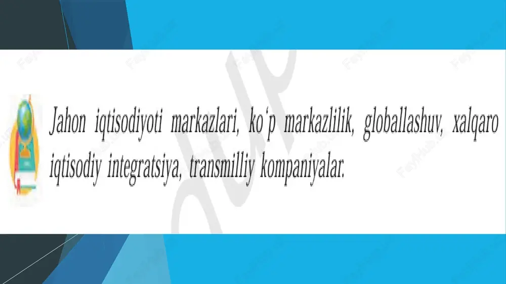 jahon iqdisdiy markazlari va xalqaro iqdisodiy integratsiya - Page 2