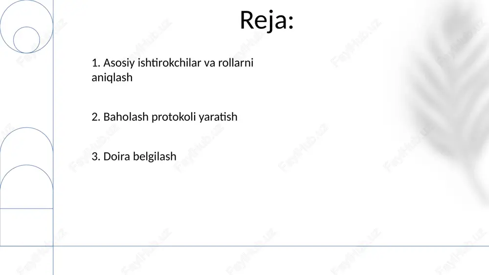 a 20,000+ moliyaviy hujjatlar (usd) ning dastlabki ko'rikdan o'tkazilishi; asosiy so'zlar: "birlashish", "sotib olish", "javobgarlik", 2018-2020 yillar oralig'i ustuvor hisoblanadi. 6. qidiruv strategiyasini ishlab chiqish idrdan keyin tahlil qilingan hujjatlarning (nashr yili, jurnal taʼsiri koeffitsiyenti, geografik joylashuv) xususiyatlari baholanadi va qidiruv so'zlari hamda bazalari takomillashtiriladi dastlabki hujjatlarni ko'rib chiqish (idr) qidiruv strategiyasini ishlab chiqishda westlaw, lexisnexis va jstor kabi ma'lumotlar bazalarida bul operatsiyalaridan (and, or, not) foydalanib, so'rovni takroran takomillashtirish sikllari qo'llaniladi 7. oldindan qayta ishlash va tozalash nyu york shahar arxividan olingan 1000 ta hujjatda keraksiz belgilarni (masalan, tinish belgilarini) olib tashlash, so'zlarni ildiz shakllariga qisqartirish (masalan, "running"ni "run"ga) va raqamli ma'lumotlarni qayta ishlash kabi oldindan qayta ishlash ishlari amalga oshiriladi 8. doira belgilash loyiha parametrlari bilan belgilangan dastlabki hujjatlar ko'rig'i (masalan, sanalar: 01/01/2023-31/12/2023; joylar: nyu-york, london, tokio; hujjat turlari: elektron pochta, shartnomalar, hisobotlar; saqlovchilar: 15 kishi). filtrlash uchun ishlatilgan kalit so'zlar: "sotib olish", "birlashish", "javobgarlik", "shartnoma". umumiy hujjatlar …