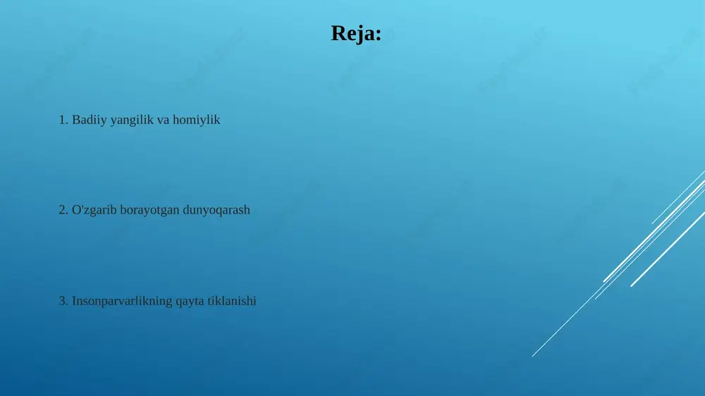 tarqalishini tezlashtirib, intellektual almashinuvni rivojlantirdi va o'rta asr dogmalariga qarshi chiqdi 14-16-asr italiya, fransiya va angliya uyg'onish davrida polifoniya, madrigal (masalan, uilyam bayrdning asarlari), motet, messalar (masalan, joskin de prejning missa pange lingua) kabi musiqiy janrlar gullab-yashnadi va florensiyada opera paydo bo'ldi, bu butun yevropa musiqa uslublariga ta'sir ko'rsatdi ilmiy tadqiqotlarning yuksalishi ilmiy inqilob, uyg'onish davridan kelib chiqib, paradigmalar o'zgarishini boshdan kechirdi: geliosentrik model (koppernik, polsha; kepler, germaniya), nyuton fizikasi (angliya), bekon empirizmi (angliya), o'rnatilgan dogmani rad etib, aql va ilmiy metodologiyaning yangi davrini boshlab, jahon ilmiy jamoalariga ta'sir ko'rsatdi. gutenbergning maynzdagi matbaa texnologiya inqilobi bilimlar tarqalishini tezlashtirdi, yangi g'oyalarni yevropada florensiyadan oksfordgacha tez tarqatib, universitetlarga va ilmiy almashinuvga ta'sir ko'rsatdi; leonardo da vinchining italiyadagi anatomik tadqiqotlari va kolumbning amerikani kashf qilishi bilimlar bazasini kengaytirdi. badiiy yangilik va daho insonparvarlik falsafasi badiiy izlanishlarga turtki bo'lganligi ahamiyatli uyg'onish merosi uyg'onish davri (xiv-xvi asrlar), ayniqsa italiyada (florensiya, rim, venetsiya) o'rta asr skolastikasidan …