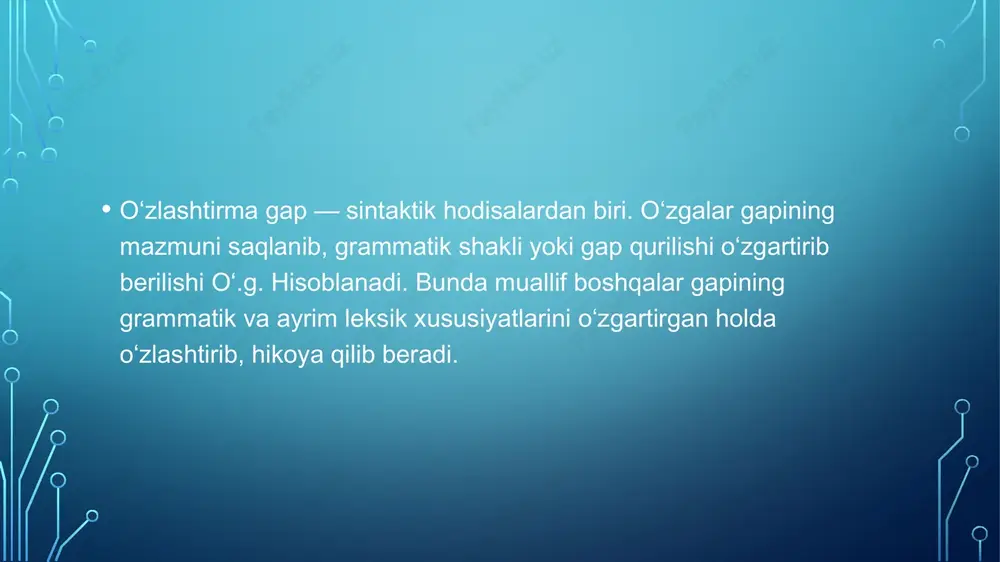 o’zlashtirma gap va uning xususiyatlari - Page 2