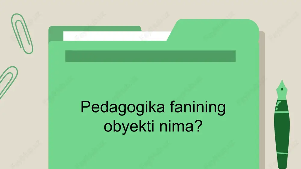 tarkibi subtitle: pedagogik jarayonning tarkibiy qismlari paragraph: pedagogik jarayon o'quv dasturi, metodlar va texnologiyalar kabi bir nechta tarkibiy qismlardan iborat. bu elementlar o'zaro bog'liq bo'lib, pedagogik obyekti bilan bevosita aloqada. o'quv dasturi o'quvchilarning bilimini shakllantiradi, metodlar esa bu bilimlarni qanday etkazish kerakligini belgilaydi. texnologiyalar esa ta'lim jarayonida samaradorlikni oshirishga xizmat qiladi, bu elementlarning har biri pedagogik obyekti, ya'ni o'quvchi, o'qituvchi va o'qitish jarayonini yaxshilashga qaratilgan. pedagogik obyekti va psixologiya pedagogik obyekti va psixologiya o'rtasidagi bog'liqlik ta'lim jarayonini samarali tashkil etishda muhim ahamiyatga ega. pedagogik obyekti, ya'ni o'quv jarayoni, o'quvchilarning psixologik xususiyatlari bilan bevosita bog'liqdir. o'quvchilarning intellektual va emosional holati, ularning motivatsiyasi, o'rganish uslublari va ijtimoiy munosabatlari ta'lim jarayoniga ta'sir ko'rsatadi. o'quvchilarning psixologik xususiyatlari ta'lim jarayonida quyidagilarni o'z ichiga oladi: - motivatsiya: o'quvchilarni o'qishga undovchi asosiy omil. - o'rganish uslublari: har bir o'quvchining individual o'rganish usuli. - emosional holat: o'quv jarayonida hissiy tajribalar va ularning ta'siri. o'quvchilarning psixologik xususiyatlari ta'lim natijalarini …