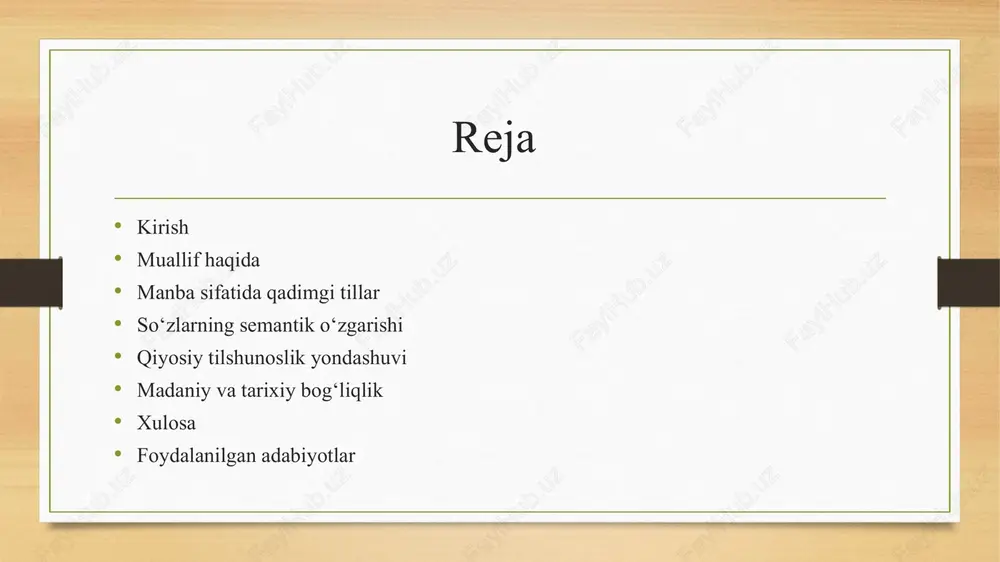 ni, qanday fonetik va semantik o‘zgarishlarga uchragani, ularning qadimgi yodgorliklardagi shakllari haqida ma’lumot berilgan. asar turkiy tillar bilan bir qatorda arab, fors, rus va boshqa tillardan kirgan so‘zlarning etimologik tahlilini ham o‘z ichiga oladi. shuningdek, xalq og‘zaki ijodida uchraydigan so‘zlar, tarixiy va zamonaviy qatlamlarga oid leksik birliklar izohlanadi. bu lug‘at tilshunoslar, yozuvchilar, tarjimonlar va o‘zbek tilining tarixiy taraqqiyoti bilan qiziquvchilar uchun qimmatli ilmiy manba hisoblanadi. muallif haqida shavkat rahmatullayev – taniqli tilshunos, professor bo‘lib, o‘zbek tilining etimologiyasi, leksikologiyasi va dialektologiyasi yo‘nalishida muhim ilmiy tadqiqotlar olib borgan. u o‘zbek tilshunosligiga katta hissa qo‘shgan olimlardan biri bo‘lib, ayniqsa, so‘zlarning kelib chiqishi va ularning tarixiy taraqqiyotini o‘rganish borasida qimmatli asarlar yaratgan. rahmatullayevning ilmiy faoliyati o‘zbek tilining lug‘aviy boyligini tadqiq etish, turkiy tillar bilan qiyosiy tahlillar olib borish va o‘zbek tilining rivojlanish bosqichlarini aniqlashga qaratilgan. uning "o‘zbek tilining etimologik lug‘ati" asari o‘zbek tilshunosligida muhim manba bo‘lib, tilshunoslar, adabiyotshunoslar hamda tarjimonlar uchun bebaho qo‘llanma hisoblanadi. …