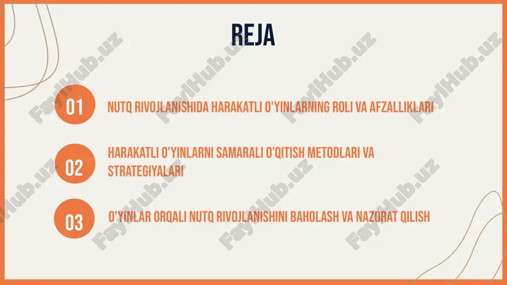 sh onlayn o'yinlar, mobil ilovalar va virtual o'yinlar nutq rivojlanishini yangi bosqichga olib chiqadi. bu texnologiyalar yordamida bolalar bilan individual va guruh shaklida ishlash imkoniyati kengayadi, shuningdek, ularning qiziqishini oshiradi. amaliy tavsiyalar va misollar masalan, so'z boyligini oshirish uchun onlayn so'z o'yinlari, interaktiv mobil ilovalar yordamida dialog mashg'ulotlari o'tkazish mumkin. shu bilan birga, virtual haqiqiylik texnologiyalari bilan ta'minlangan o'yinlar yordamida bolalar nutq faoliyatini mustahkamlash mumkin. samarali o'qitish strategiyalari o'yinlarni o'qitishda strategik yondashuvlar o'yinlarni muvaffaqiyatli o'qitish uchun ularni bog'lash, individual va guruh o'yinlari bilan amalga oshirish muhim. bu nutq rivojlanishini kuchaytiradi, chunki bolalar muloqotda bo'lib, nutq amaliyotini kengaytiradilar. motivatsiyani oshirish usullari qiziqarli o'yinlar, mukofotlar va raqobat muhitini yaratish motivatsiyani oshiradi, bolalarning nutq rivojlanishiga qiziqishini kuchaytiradi. o'yinlar orqali nutq rivojlanishini baholash nutq rivojlanishini baholashda o'yinlar yordamida turli metodlar qo'llaniladi. bu usullar nutq kechikishlarini aniqlash va rivojlantirish jarayonini baholashda muhimdir. o'yinlar yordamida olingan natijalar tahlil qilinib, nutqdagi muammolar va yutuqlar aniqlanadi. bu, shuningdek, …