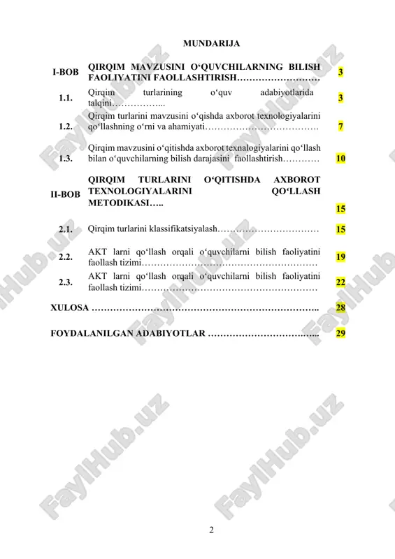 talari asosidagi qirqim, janr va shakliy qirqimlar, stilistik qirqim, kompozitsion qirqim, lingvistik yoki til birliklariga asoslangan qirqimlar kabi. har bir qirqim turi adabiy matnga turli yo‘nalishlardan yondashish, uni turli qirralari bilan ochib berishga xizmat qiladi. tematik qirqim orqali asarning asosiy mavzusi, muallif qanday ijtimoiy yoki falsafiy masalalarni ko‘tarayotgani, obrazlar orqali qanday muammolarga e’tibor qaratgani tahlil qilinadi. masalan, vatan, sevgi, erkinlik, adolat, urush va tinchlik kabi mavzular adabiy asarlarning tematik markazini tashkil qilishi mumkin. o‘quv adabiyotlari tematik tahlilni o‘rganishda talabalarga mavzuni aniqlash, uni obrazlar, voqealar, muallif pozitsiyasi orqali yoritishni o‘rgatadi. g‘oyaviy qirqim esa tematik qirqim bilan uzviy bog‘liq bo‘lib, asarda ilgari surilgan asosiy fikr, muallifning hayotga, jamiyatga, insoniylikka bo‘lgan qarashini aniqlashga xizmat qiladi. g‘oya odatda mavzu orqali yuzaga chiqadi, lekin uni tushunish uchun asarning butun strukturasini, obrazlar tizimini, syujetni tahlil qilish lozim bo‘ladi. o‘quv adabiyotlarida g‘oyaviy qirqimga alohida urg‘u beriladi, chunki bu orqali o‘quvchi yoki talaba asar mazmunini to‘laqonli anglashga erishadi. …