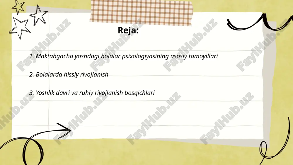 odatda 12 yoshdan 18-19 yoshgacha davom etadi. yoshlar jismoniy va aqliy yetilish, mustaqil fikrlash qobiliyatini rivojlantirish jarayonini boshdan kechiradilar. bu bosqichda shaxsiyet, ijtimoiy rol, qiziqishlar va qadr-qimmat shakllanadi. ruhiy rivojlanish bosqichlari o'smirlik (12-15 yosh), yoshlik (15-18 yosh) va voyaga yetish (18-20 yosh) deb ajratiladi. har bosqichda muloqot, o'zini anglash va emotsional muvozanat rivojlanadi, bu esa kelajakdagi ijtimoiy hayot uchun asos yaratadi. ... t.me/slaydai_bot 4. ijtimoiy ko'nikmalar va bolalar ijtimoiy ko'nikmalar bolalarning hayotida muhim rol o'ynaydi. o'zbekiston respublikasi ta'lim vazirligining tadqiqotlari bo‘yicha 2022-yilda 58% bolalar ijtimoiy ko'nikmalar rivojlanishida muammolarga duch kelgan. 5-6 yoshli bolalar orasida esa bu ko'rsatkich 40% ga teng edi. ta'lim ekspertlari tomonidan olib borilgan ishlar natijasida, ijtimoiy ko'nikmalarni rivojlantirish uchun 70% maktablarda maxsus dasturlar joriy etilgan. shu dasturlar tufayli 2023-yilda ijtimoiy ko'nikmalar bilan bog‘liq muammolar 15% ga kamaygan. shu bilan birga, jamoaviy o‘yinlar va guruh mashg‘ulotlari yordamida bolalarning 85% i o‘zaro hamkorlik va kommunikativ ko‘nikmalarini yaxshilagan. ... t.me/slaydai_bot …