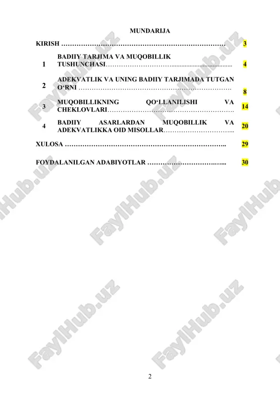 halari ikki asosiy omil sifatida ajralib turadi, chunki ular tarjima sifatini va uning original asar bilan aloqasini aniqlaydi. muqobillik - bu tarjimadagi so‘z va ifodalarning o‘zaro mosligi, ya'ni bir tildan ikkinchi tilga o‘tkazilgan so‘zlarning yoki iboralarining asl ma'nosiga to‘g‘ri kelishi. muqobillik nafaqat til, balki madaniyat va kontekstual shartlarga ham bog‘liq bo‘lgan omil sifatida tarjimaning har bir elementini originalga mos keltirishni talab qiladi. muqobillikni to‘g‘ri saqlash, tarjima qilingan matnni o‘qiydigan kishi uchun oddiy va tushunarli bo‘lishiga yordam beradi. shu bilan birga, muqobillik va adekvatlik badiiy tarjimadagi asosiy printsiplar bo‘lib, ularning uyg‘unlashuvi tarjimaning sifatini, samaradorligini va maqsadga muvofiqligini ta'minlaydi. 1 badiiy tarjima va muqobillik tushunchasi badiiy tarjima, asosan, adabiyotshunoslikda, tilshunoslikda va tarjimashunoslikda keng tarqalgan atama bo‘lib, badiiy asarlarning boshqa tilga o‘tkazilishi jarayonini anglatadi. tarjima nafaqat tilning o‘zgartirilgan shakli, balki bir madaniyatning boshqa bir madaniyatga o'tishi hamdir. badiiy tarjima, asarlarni faqat so‘zma-so‘z tarjima qilishdan farqli o‘laroq, ularning estetik, hissiy, va madaniy mohiyatini saqlashni …