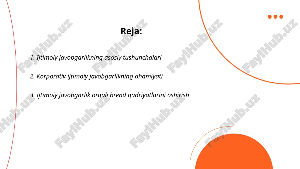 undan iboratki, kompaniyalar o‘zlarining ijtimoiy javobgarliklarini oshirish orqali mijozlar bilan aloqalarni mustahkamlashadi. tadqiqotlar shuni ko'rsatadiki, iste'molchilarning 64% brendning ijtimoiy mas'uliyatli bo'lishini qadrlaydi va bu ularning xarid qilish qarorini ta'sir qiladi. 2020 yilda o‘tkazilgan bir so‘rovga ko‘ra, iste’molchilarning 73% ijtimoiy mas’uliyatli kompaniyalardan xarid qilishga kelishgan. ijtimoiy mas'uliyat orqali brend bir paytda nafaqat o‘ziga nisbatan ijobiy imidj yaratadi, balki jamiyat uchun foydali ishlarni amalga oshirishi mumkin va bu esa uzoq muddatli muvaffaqiyatga olib keladi. ... t.me/slaydai_bot 4. jamiyat uchun foydali loyihalarning strategik afzalliklari jamiyat uchun foydali loyihalarning strategik afzalliklari katta ahamiyatga ega. ular iqtisodiy o‘sishni rag‘batlantiradi, infratuzilmani rivojlantirib, aholining yashash sifatini oshiradi. masalan, ta'lim loyihalari qisqa muddatda 15% ga qarashtni kamaytirishi mumkin. energetika va transport sohalaridagi loyihalar ish o‘rinlarini ko‘paytirib, ishsizlik darajasini 8% ga kamaytirishi mumkin. bundan tashqari, yoshlarga mo‘ljallangan dasturlar ular o‘rtasida innovatsion fikrlashni rivojlantiradi. sog‘liqni saqlash sohasidagi loyihalar esa umr ko‘rish davomiyligini 5 yildan oshirishga yordam beradi. shu orqali jamiyatning …
