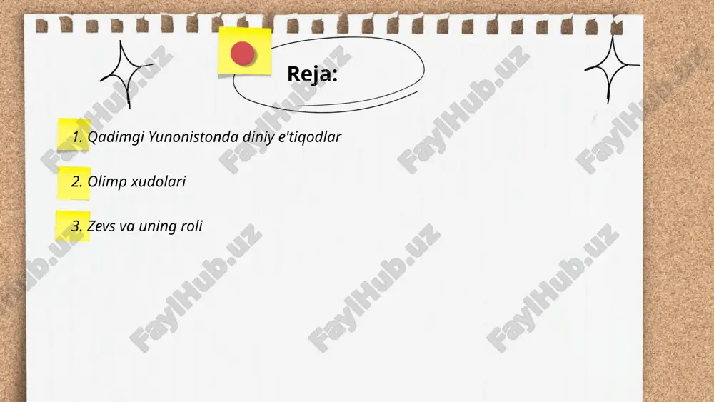 frodita, athena, apollon kabi ko‘plab farzandlari bor edi. u adolat va tartibni saqlash uchun javobgar bo‘lib, yunonlarning diniy marosimlarida muhim o‘rin egallagan. zevs qahramonlar va xudolar orasida katta hurmatga sazovor bo‘lgan. ... t.me/slaydai_bot 4. afrodita va sevgining xudosi afrodita yunon mifologiyasida go‘zallik va sevgining ma'budasi hisoblanadi. u okean bog‘idan cho‘qqilangan ko‘pikdan tug‘ilgan, deb ishoniladi. rim mifologiyasida venusiya nomi bilan tanilgan. afrodita olimpiya xudolari orasida o‘zining go‘zalligi bilan ajralib turadi va ko‘plab afsonalarda markaziy rol o‘ynaydi. uning erining nomi kovid hephaestus edi, ammo afrodita ko‘pincha ares bilan bog‘liq bo‘lgan. uning ramzlari orasida qizil atirgul, qaldirg‘och va marvarid mavjuddir. afrodita shuningdek olimpiya o‘yinlarida ilhom manbai sifatida e'zozlangan va uning ta'siri san'atda, she'riyatda keng tarqalgan. ... t.me/slaydai_bot apollon qadimgi yunon san'ati va madaniyatida eng muhim xudolardan biridir. u quyosh, musiqiy san'atga homiylik, she'riyat va tabiat xudosi sifatida tanilgan. apollon delfidagi ma'badi bilan mashhur bo'lib, bu joy qadimgi gretsiyadagi eng muhim muqaddas maskanlardan biri …