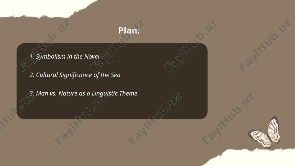 of view, in which the origin, semantics and modern usage of the expressions are studied. through the analysis of expressions, it is possible to observe the extent to which the cultural heritage of the region and the mindset of the magazine masses are changing. in this way, folklore and its unique language will be illuminated. ... t.me/slaydai_bot 7. language connections between santiago and manolin the language communication between santiago and manolin in ernest hemingway's the old man and the sea takes place mainly within the teacher-student relationship. santiago is an old fisherman and manolin is a young man who learns the art of fishing from santiago. their attitude is based on honesty and trust; santiago gives manolin a lot of advice and shares his experiences. and manolin treats santiago with respect and calls him "old man". they are friendly and warm and loyal to each other. santiago often bequeaths knowledge …
