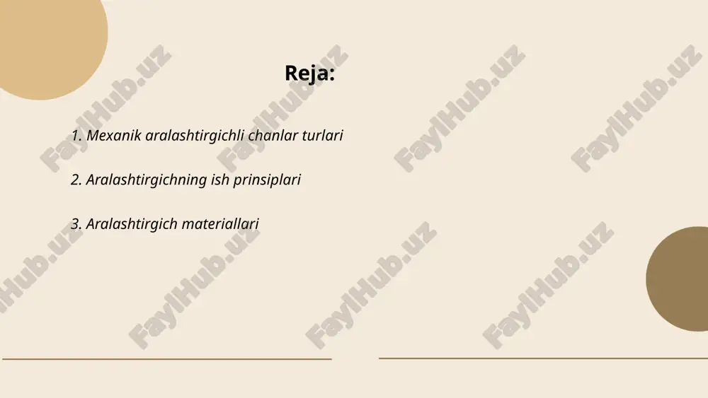 masi nisbatlari beton sifatini belgilaydi, odatda 0,4 dan 0,6 gacha. aralashtirishda plastiklashtiruvchi qo'shimchalar qattiqlashish vaqtini qisqartirishi mumkin. odatda 1 kubometr beton uchun 350 kg tsement, 700 kg qum, 1200 kg shag'al va taxminan 150 litr suv talab qilinadi. maqsadga qarab, qo'shimcha sifatida kimyoviy moddalar qo'shilishi mumkin. ... t.me/slaydai_bot 4. aralashtirgichning samaradorligi aralashtirgichning samaradorligi odatda uning energiya sarfi, aylanish tezligi va mikserning hajmiga bog‘liq. samaradorlik ko‘rsatkichi ko‘pincha foizda ifodalanadi. masalan, 1000 litr sig‘imli aralashtirgichda samaradorlik 90% bo‘lsa, bu aralashtirgich 900 litrni samarali aralashtira oladi. odatda, aralashtirgichlar 1.5 dan 5 kvt.gacha elekt quvvatini sarflaydi. samaradorlikka material xususiyatlari, aralashtiriladigan modda turi va aralashtirish tezligi ham ta'sir qiladi. misol uchun, qattiq moddalarni suyuqlikda bir xil taqsimlash uchun yuqori aylanish tezligi talab qilinishi mumkin, bu esa energiya sarfini oshiradi. ... t.me/slaydai_bot aralashtirgichlar turli o'lcham va quvvatlarda taqdim etiladi. ularning hajmi odatda 1 dan 20 litr gacha bo'lishi mumkin. quvvatlari 250 dan 2000 vt oralig'ida o'zgaradi. …