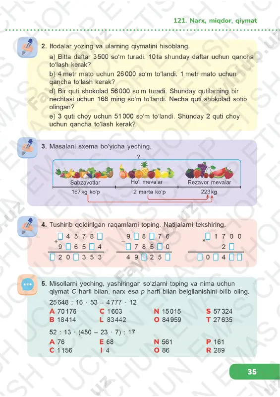 matematika 3-sinf 121-125-darslar - Page 2