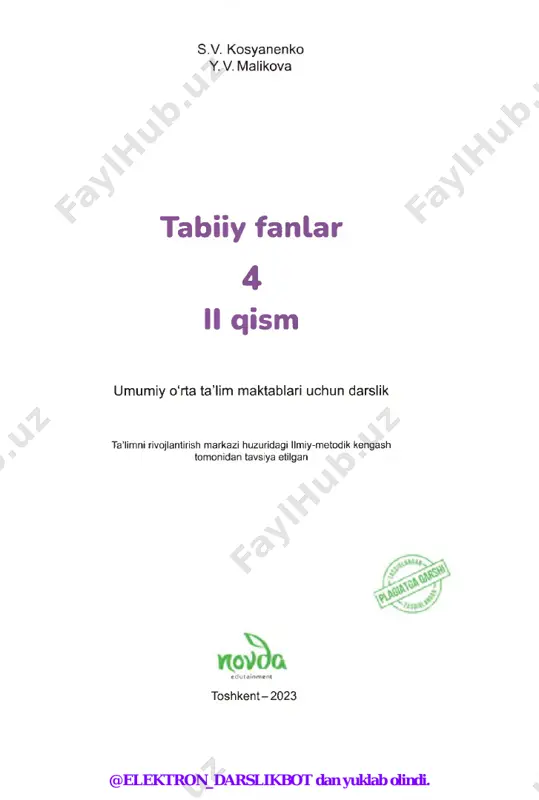 odamlar suv omborlari barpo qilishni o'rganib olishgan. suv om bori - bu suv saqlash uchun mo'ljallangan sun’iy suv havzasi. suv ombori qurish uchun daryoning o'zani devor yoki to'siq - to'g'on bilan to ‘sib qo'yiladi. to'g'on juda katta miqdordagi suvni ushlab qoladi, natijada sun’iy ko'l hosil bo'ladi. ko'pincha to'g'on gidroelektrostansiyaning bir qismi sifatida qurilib, undagi maxsus teshiklarga turbinalar o'rnatiladi. bu turbinalar o'sha teshikdan kuch bilan oqib tushayotgan suvning ta’siri ostida aylanadi. aylanayotgan turbinadan elektr energiyasi hosil bo'ladi. to'g'onlarning insonlar hayoti va atrof-muhitga foydali va zararli ta’sirlarini sanab o'ting. 2 @elektron_darslikbot dan yuklab olindi. suv manbalari 1 -bo ‘lim 4. m u z lik la r eng ko'p chuchuk suv antarktida muzliklarida saqlanadi. antarktida yer •iharining janubida joylashgan. u yerda o'rmonlar ham, daryolar ham yo'q - butun materik qalin muz qatlami bilan qoplangan. bu qatlamning qalinligi 2 500-2 800 m.i antarktidani qoplab yotgan muz qatlamining chetlari ajralib, sinib lushsa, kattakon muz bo'laklari …