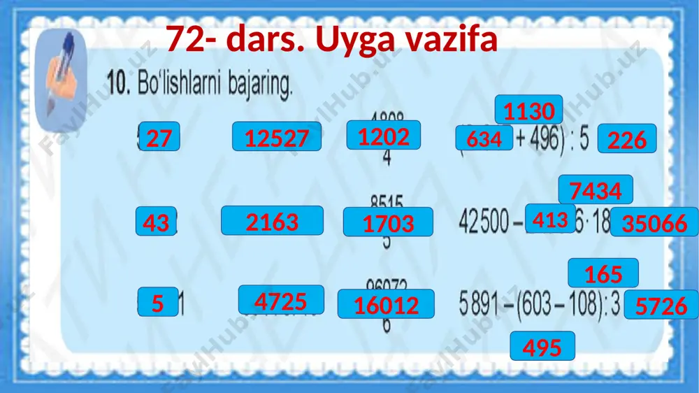 73-dars matematika4-sinfsamoriyabo`lish - Page 2