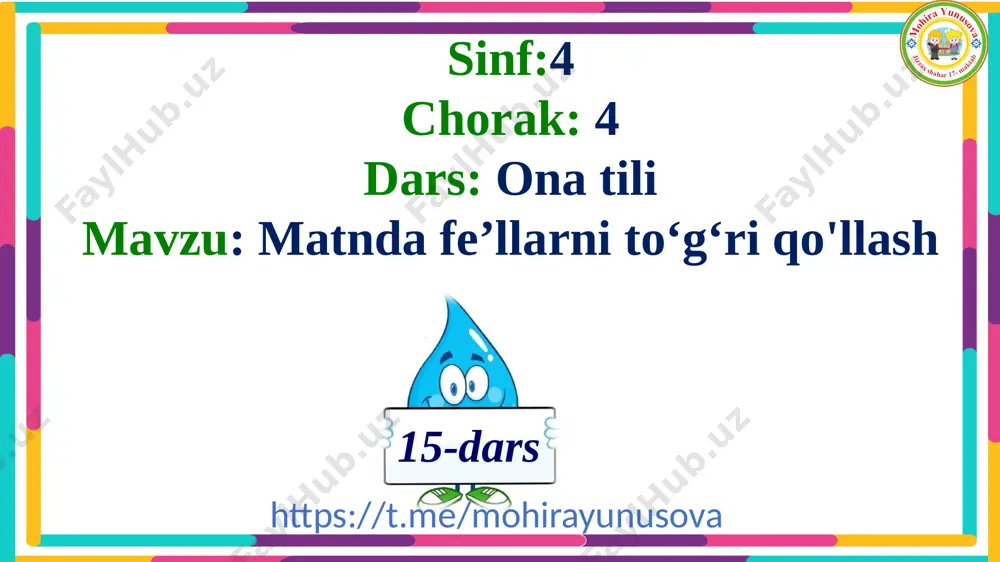 4_sinf_ona_tili_15_dars_4_chorak_matnda_fe’llarni_to‘g‘ri_qo'llash - Page 2