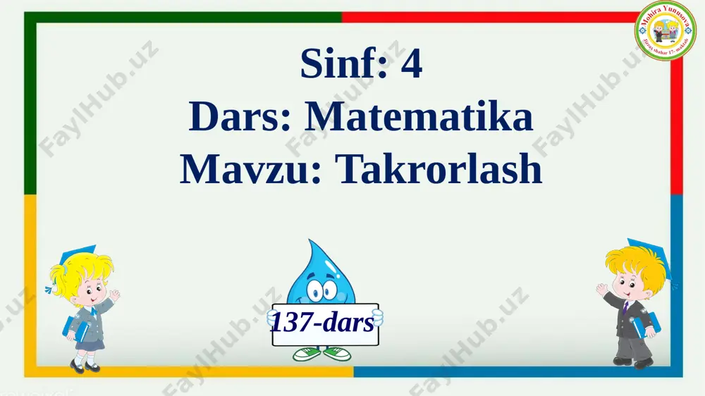 4- sinf matematika 137- dars takrorlash - Page 2