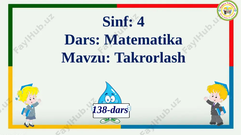 4- sinf matematika 138- dars takrorlash - Page 2