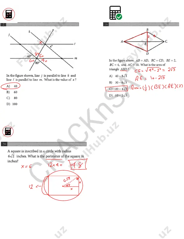 sat 2020 hardest math questions (1) (6) - Page 2
