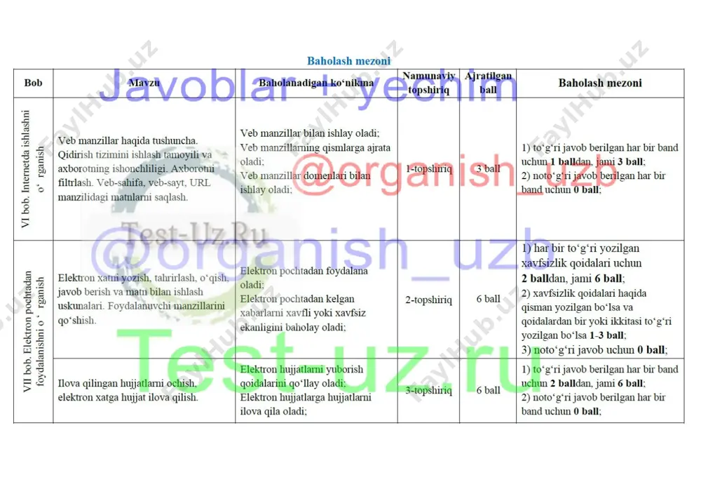 6 sinf informatika bsb-4 demo - Page 2