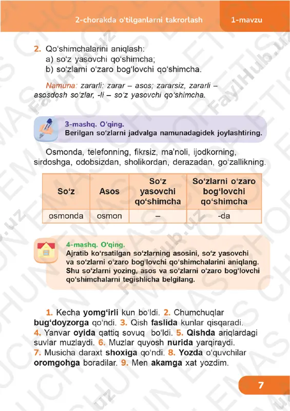 ona tili 3-sinf (2) 1-4-darslar - Page 2