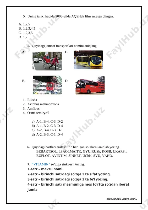 , mehr – ……….. [bookmark: _goback][image: ]10. ushbu harakatlarning har birini namunada ko‘rsatilganidek sifatlarga ajrating. bunyodbek mirzajonov image3.png image4.png image5.png image6.png image7.png image1.png image2.png