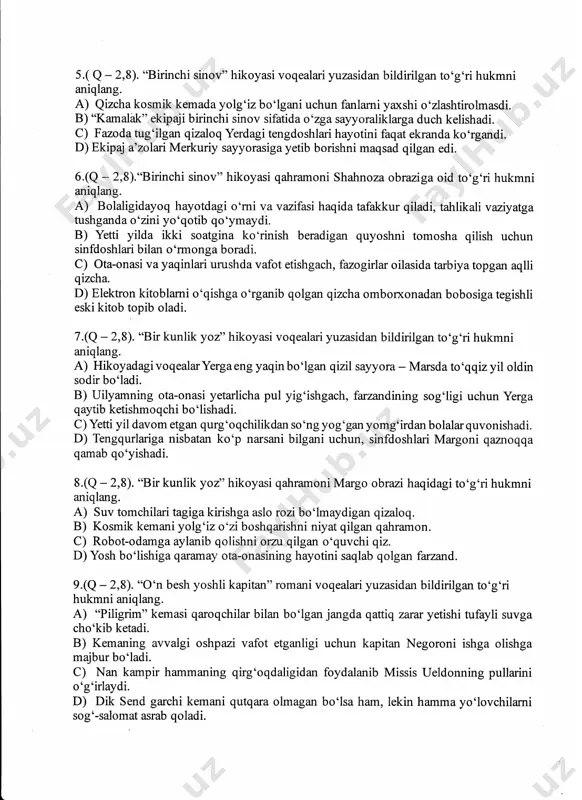 6-sinf adabiyot 3-chsb 1-var.@summativ_formativ_baholash - Page 2