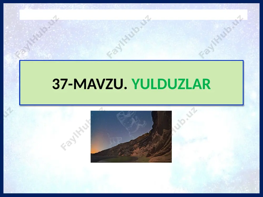 o‘simlik dunyosi, shuningdek, odamlar hayotiga ham ta’siri katta. 18 masalan, quyosh nuri natijasida tabiatda suvning aylanma harakati, o‘simliklarda fotosintez jarayoni ro‘y beradi. bundan tashqari, bugungi kunda quyoshdan elektr energiyasi olishda ham keng foydalanilmoqda. 19 uyga vazifa 1. yerning quyosh atrofi da aylanishi natijasida qanday hodisalar ro‘y beradi? 2. agar yer orbitasi doira shaklida bo‘lsa, yer orbitasining quyoshga eng yaqin va eng uzoq nuqtalari bo‘ladimi? © foydalanilgan adabiyotlar: z. b. sangirova, k. t. suyarov, m.t.umaraliyeva, s. g‘. xasanova, d.t.hasanova, m.k.yuldasheva umumiy o‘rta ta’lim maktablarining 6-sinfi uchun tabiiy fanlar darsligi, respublika ta’lim markazi. @edurtm_uz www.test-uz.ru k. suyarov, a. ortiqov, z. sangirova, m. umaraliyeva, m. yuldasheva, d. xasanova – tabiiy fanlar: 6-sinf o‘qituvchilari uchun metodik qo‘llanma — toshkent: respublika ta’lim markazi, 2022 @edurtm_uz © internet manbalari: www.vkrugudruzei.ru www.yaklass.ru www.istockphoto.com www.wikipedia.org www.go.gale.com www.sciencenotes.org www.freepik.com www.yuga.ru www.geomap.com.ua www.iguides.ru www.kipmu.ru www.solarpowereurope.org © internet manbalari: www.similarpng.com www.gifs.com www.test-uz.ru @edurtm_uz © qambarov alimbek rossiya o‘qituvchilari tajribasidan qisman foydalanildi. …