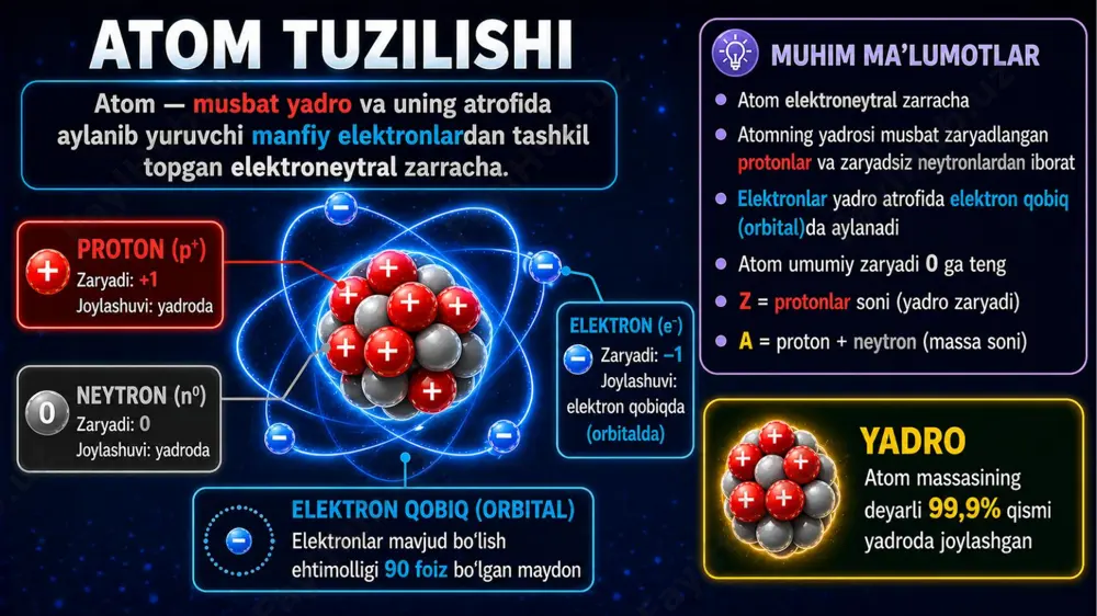 atom tarkibi, radioaktivlik va yadro reaksiyalari.@kimyo_biz - Page 2